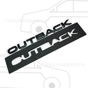 OUTBACK车标适用于斯巴鲁傲虎改装后备箱英文字母OUTBACK标志贴标