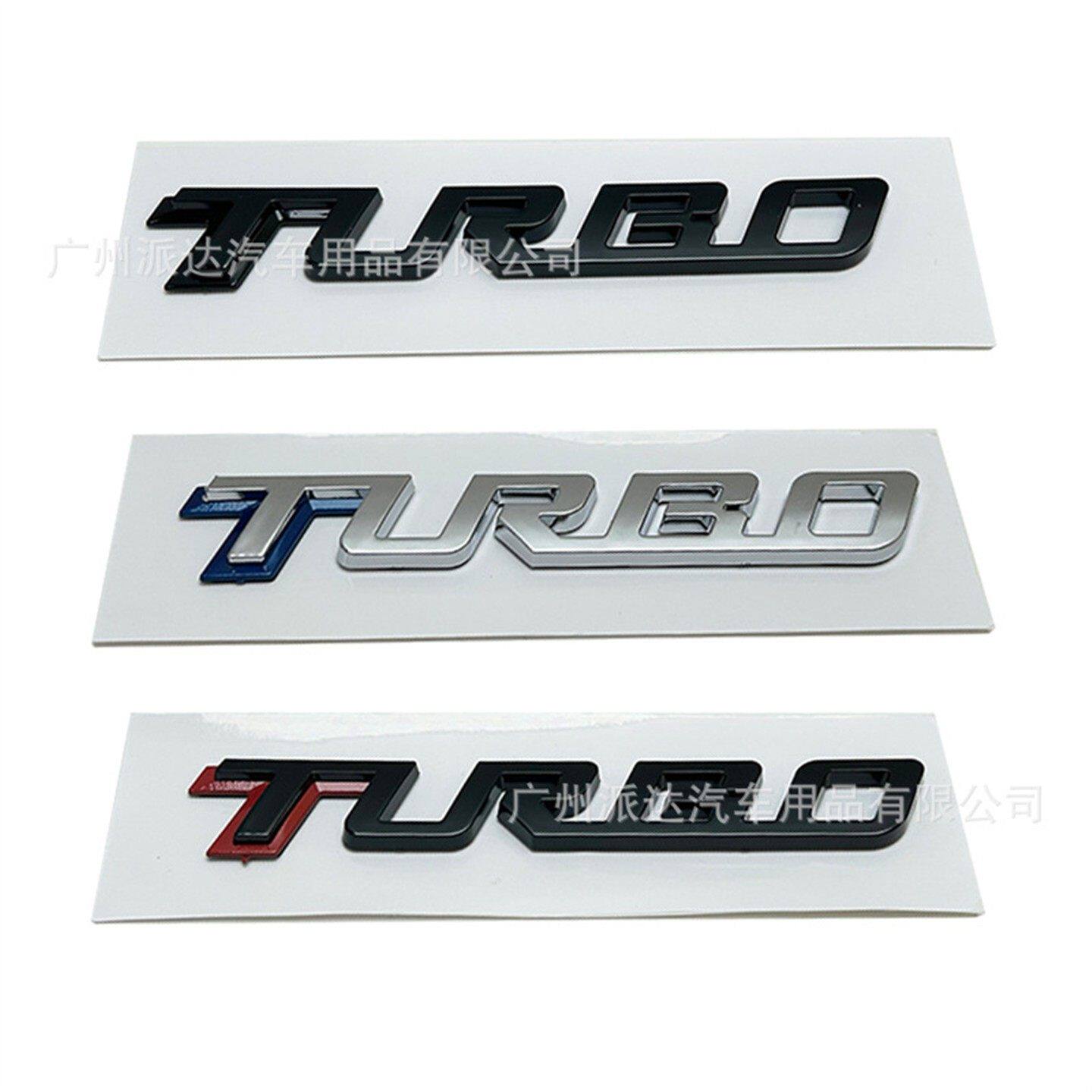 新款汽车改装标turbo涡轮增压车标车身叶子板侧车贴标后尾装饰贴
