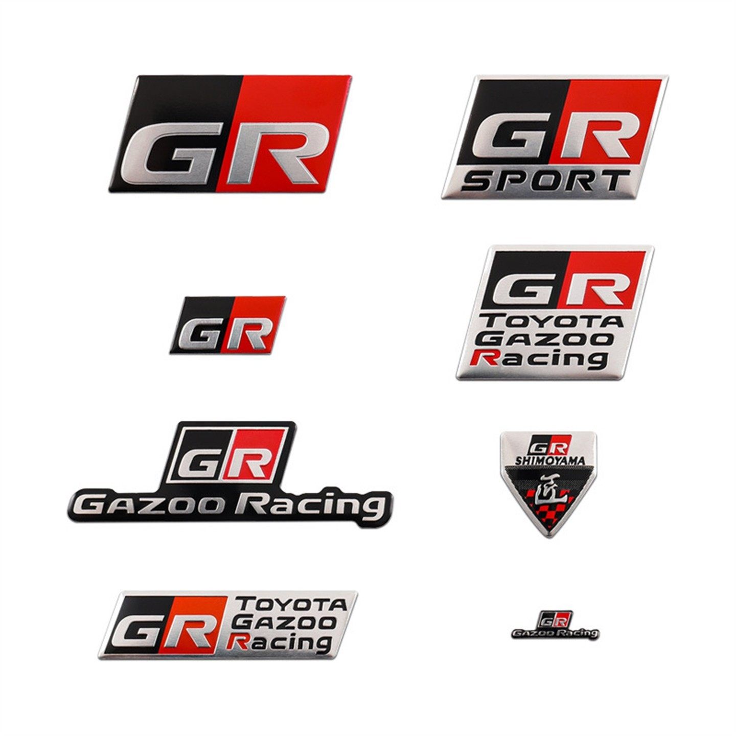 适用于丰田GR车标金属SPORT车贴GR86方向盘车身改装饰贴铝贴标