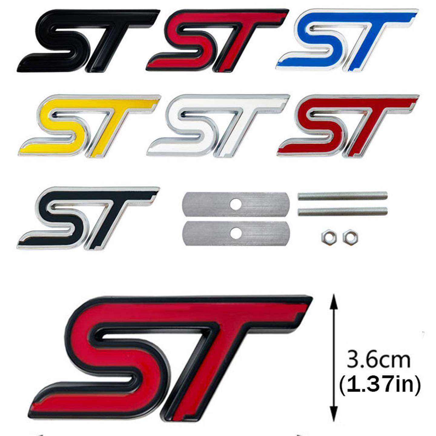 ST车标3D金属前格栅志后