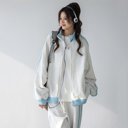 2025新款运动套装女春秋学生韩版宽松显瘦时尚卫衣休闲两件套跑步