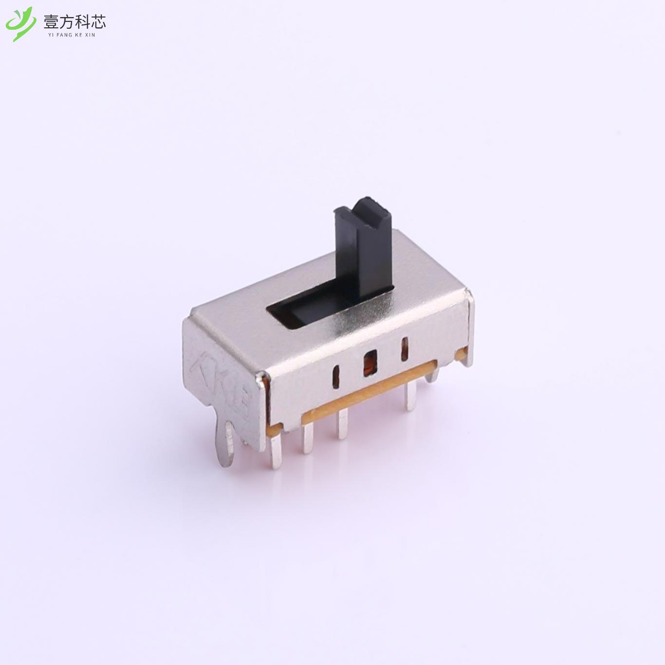 原厂原装SS23D06L4 双排3档立式插件拨动开关