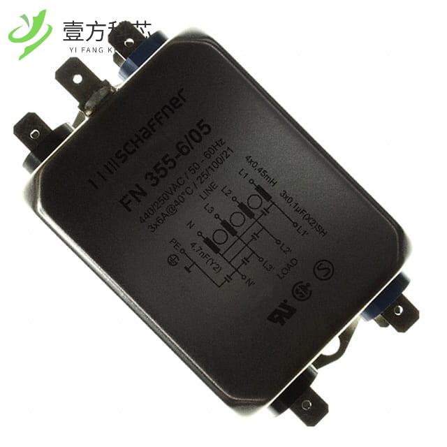 原厂原装FN355-6-05 LINE FILTER 6A CHASSIS MOUN