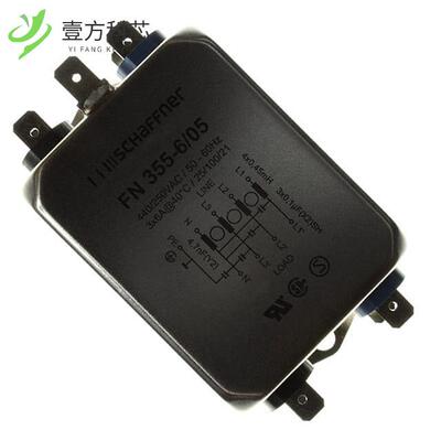 原厂原装FN355-6-05 LINE FILTER 6A CHASSIS MOUN