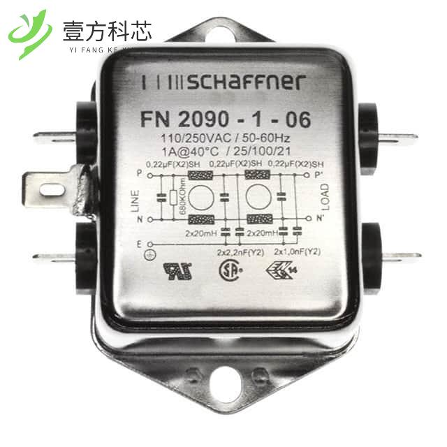 原厂原装FN2090-1-06 LINE FILTER 110/250VAC 1A