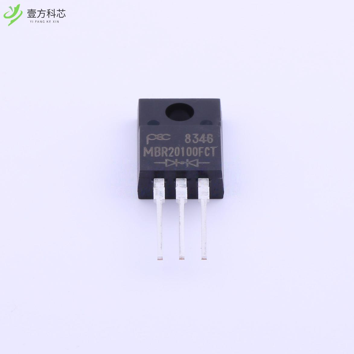 原厂原装MBR20100FCT_TO_00001 100V 20A 800mV@10