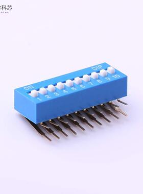 原厂原装DA-10BP 蓝色10PIN-2.54mm立式直插