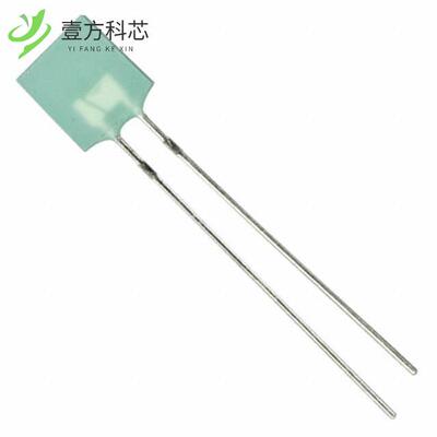 原厂原装HLMP-0504 LED GREEN DIFFUSED RECT T/H全