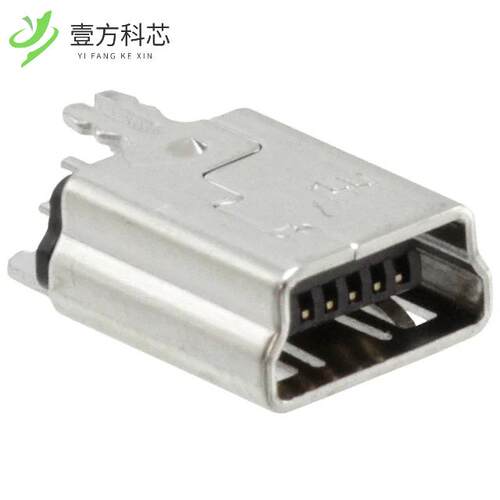 原厂原装1734753-1 CONN RCPT USB2.0 MINI B VERT