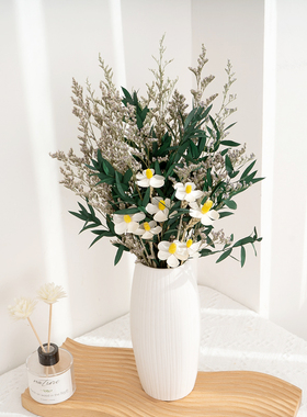 永生尤加利罗兰干花花束家居装饰摆件ins网红满天星兔尾干花花束