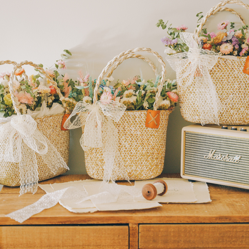 尤加利雏菊田园野餐摄影道具干花
