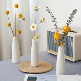 尤加利玫瑰干花花束ins家居装饰摆件天然真花束兔尾罗兰摄影道具