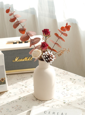 永生尤加利玫瑰向日葵干花花束家具装饰摆件ins网红摄影拍摄道具