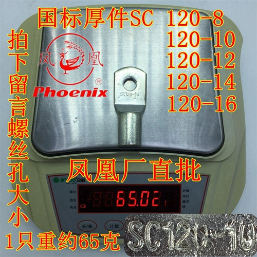 Квадрат с коротким медным носом SC-120-винтовое отверстие 10-12-14-16 мм феникс Бренд Национальный Стандартный Стандартный Медный терминал