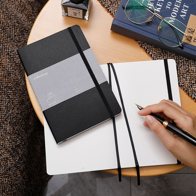 Amemory软面 B6高颜值带页码随身手帐本A5日记本A7便携小笔记本子