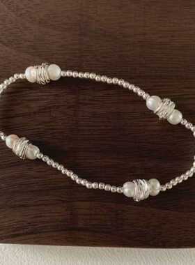 小众百搭弹力绳手环纯银通勤