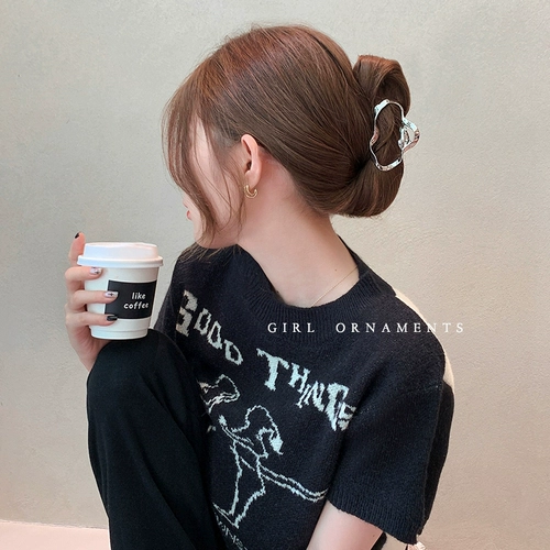 Геометричная металлическая летняя заколка для волос, акула, заколка-крабик, шпильки для волос, аксессуар для волос