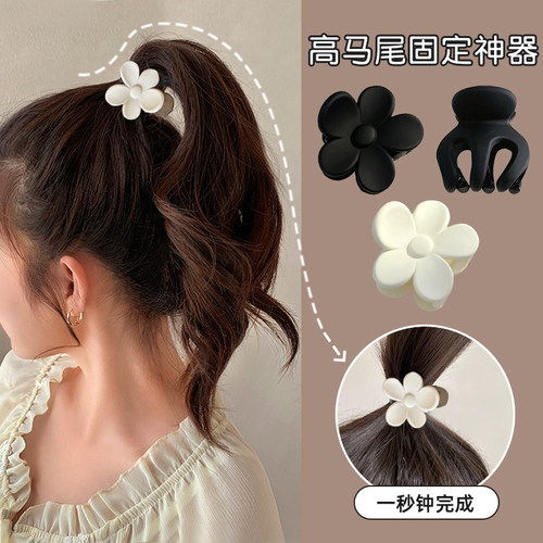花朵发卡可爱简约高马尾发夹