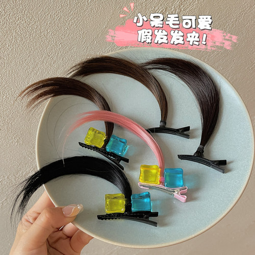 呆毛发夹女动漫cos假发