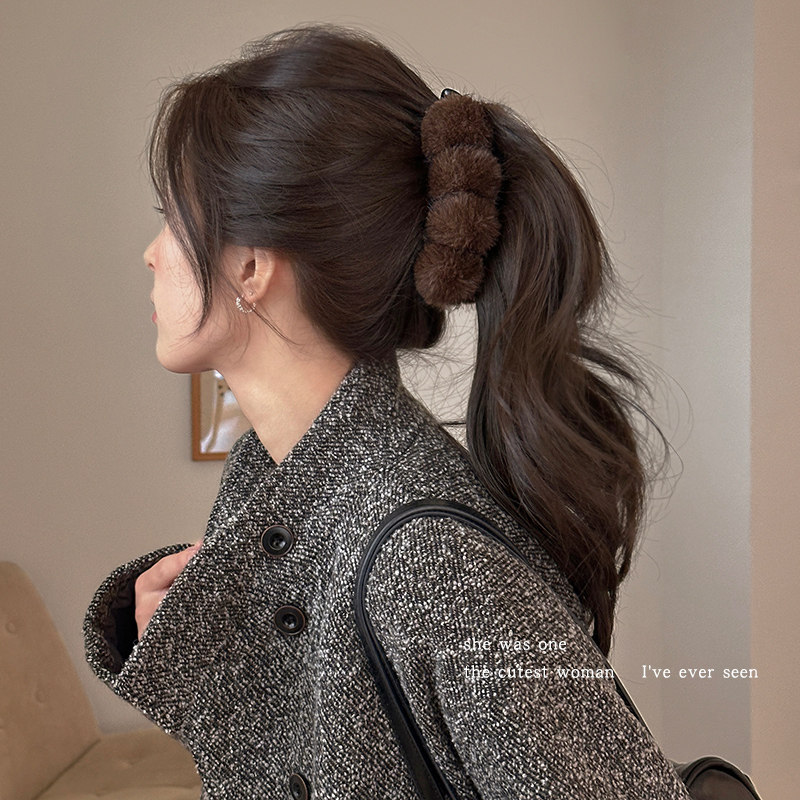 毛球香蕉夹竖夹发量多抓夹