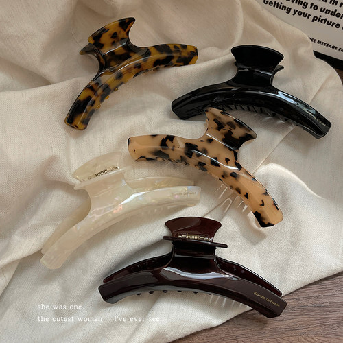 法式醋酸弧形发抓女后脑勺高端