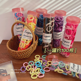 儿童拇指发圈不伤发橡皮筋发饰头绳女生韩系高级感扎马尾发绳皮套