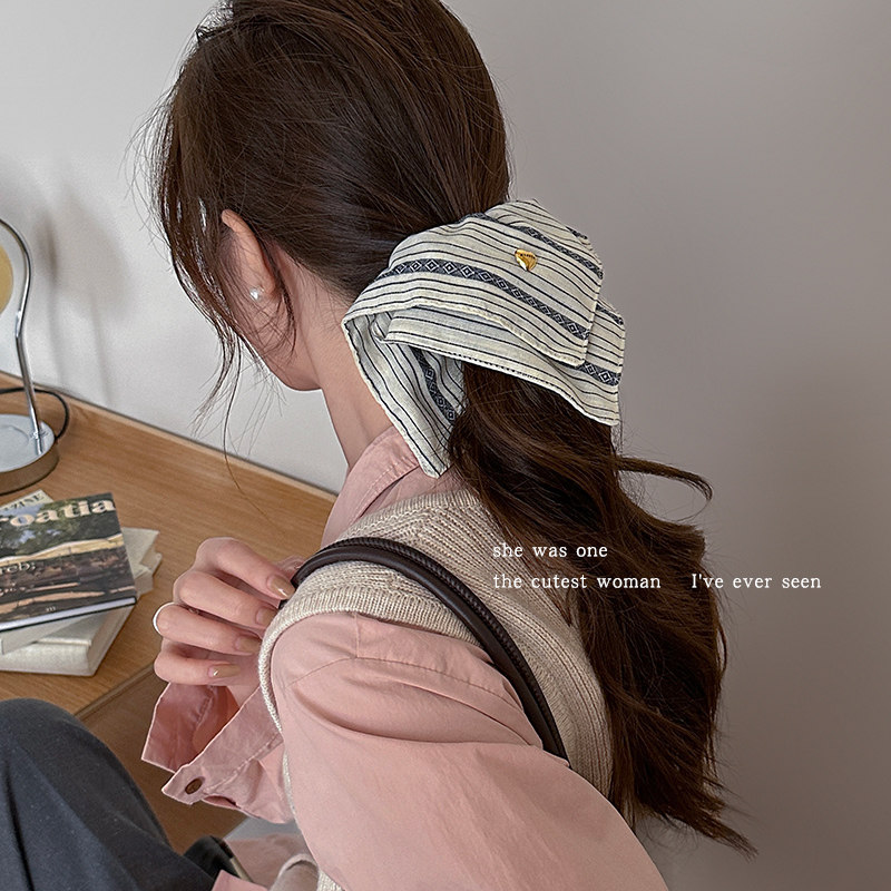 韩系简约条纹大肠发圈女扎头发绳发饰头绳耐用橡皮筋头花皮套头饰,饰品/流行首饰/时尚饰品新,发饰,淘宝优惠券,粉丝福利购,淘宝优惠卷