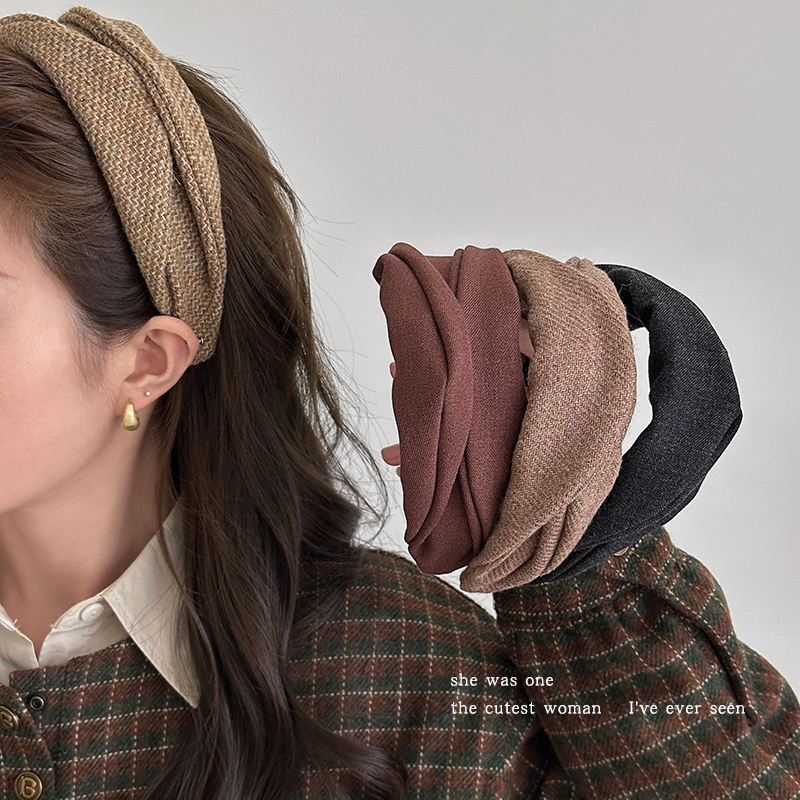 日系设计宽版发箍女高颅顶发卡