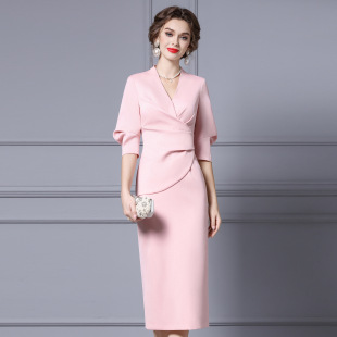 高级感正式 新款 场合立体剪裁裙子 掐腰连衣裙2026春季 星译巨好看