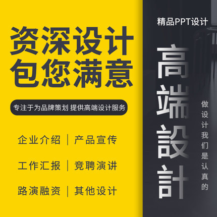 精品PPT设计企业PPT设计会议演讲PPT设计产品PPT个人介绍文案策划