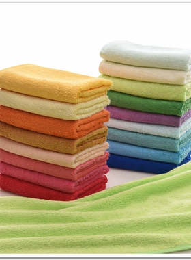 十条包邮 堡纳丝毛巾52cm*28cm中巾脸柔软竹纤维吸水M0815美容巾