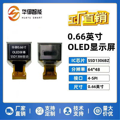 0.66寸OLED液晶显示屏裸屏