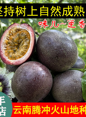 树上熟腾冲火山地种紫皮百香果