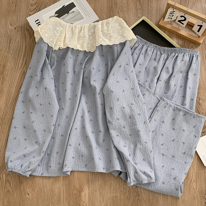 女士春秋季云朵棉轻薄薄款家居服套装甜美娃娃领可外穿双长套装女,女士内衣/男士内衣/家居服,睡衣/家居服套装,淘宝优惠券,粉丝福利购,淘宝优惠卷