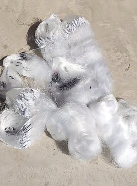 单层粗丝沉网挂网白条专用粘鱼网