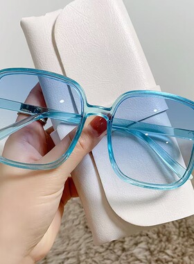 方框大脸显瘦墨镜女防紫外线新款潮男韩版眼镜街拍ins圆脸太阳镜