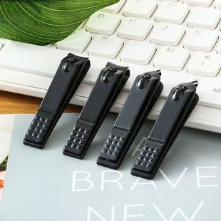 镀黑指甲剪精钢大号套装成人家用单个装指甲钳斜口指甲刀