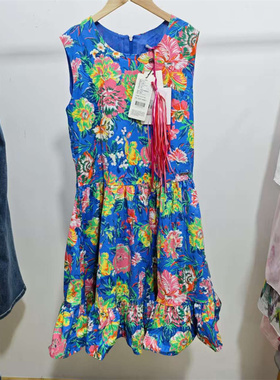 155码雅莹外采意大利msgm童装潮女连衣裙VGEEC42018B吊牌价2999