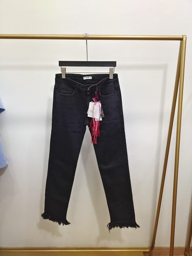 140/155码特价意大利产MSGM女童休闲牛仔裤VGCAC6616A吊牌价1999