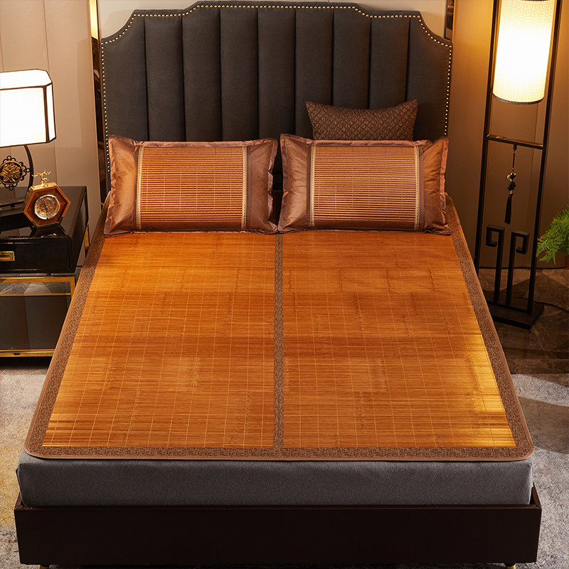 凉席1.8m床竹席学生宿舍草席子夏季冰丝席双面折叠单双人1.5米1.2