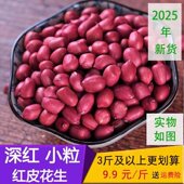 2025年新货云南红衣花生米生花生红皮花生米新货500g小粒花生