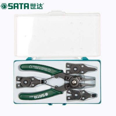 世达卡簧钳内外两用四合一多功能弹簧钳子套装穴轴用挡圈钳09251