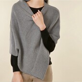 APC同款 经典 NEW意单一线奢侈小众精品休闲宽松重磅白绒套头披风