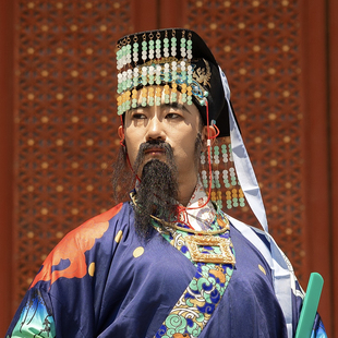 【霜翎阁】永乐宫壁画神仙男款套装冠簪汉服冠配饰品{玉皇大帝}