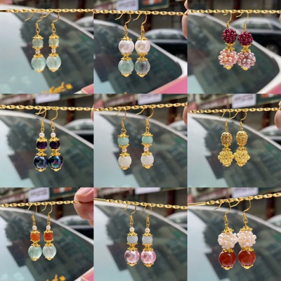 霜翎阁复古纯铜葫芦耳坠孤品