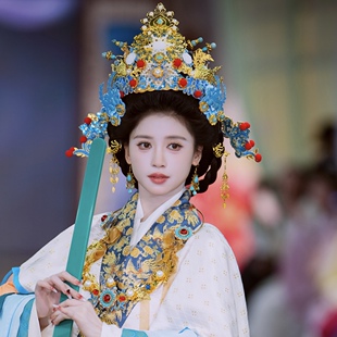 【霜翎阁× 花妖汉衣堂】壁画复原神仙套装汉服发配饰品｛ 金星｝