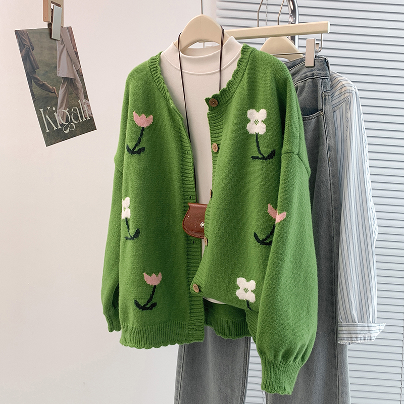 秋冬新款设计感减龄提花百搭宽松休闲圆领开衫马甲背心坎肩,女装大码女装,衣嘉衣服饰 秋冬新款设计感减龄提花百搭宽松休闲圆领开衫马甲背心坎肩,女装大码女装,衣嘉衣服饰