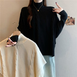 2025秋冬新款大码女装胖mm高领麻花百搭毛衣针织衫上衣两件套，女装大码女装，衣嘉衣服饰