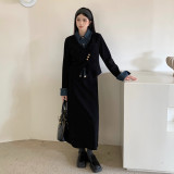 外套+长款半裙 外套+长款半裙