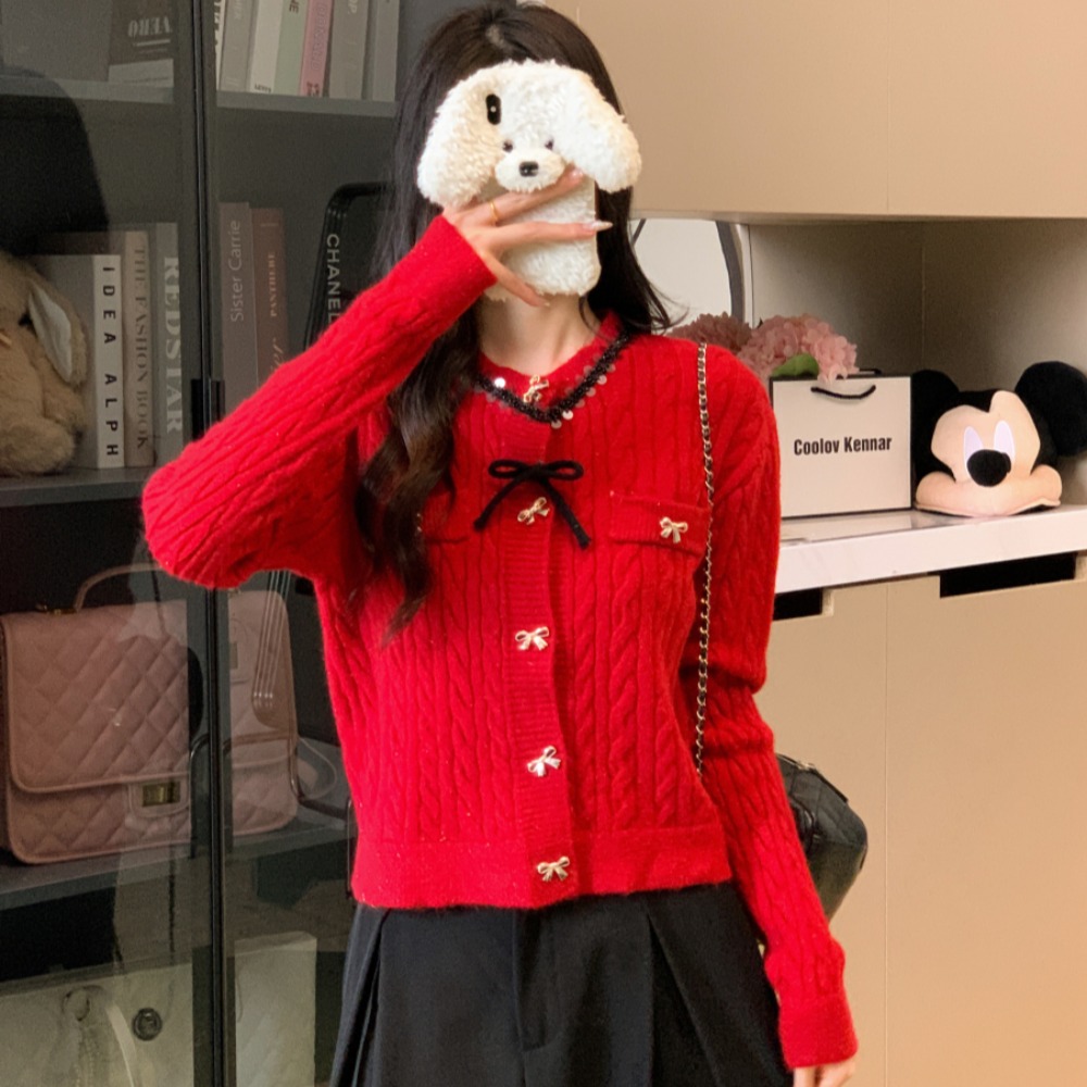 小香风短款开衫麻花毛衣外套女小个子慵懒加厚针织衫上衣,女装针织衫/毛衣,衣嘉衣服饰 小香风短款开衫麻花毛衣外套女小个子慵懒加厚针织衫上衣,女装针织衫/毛衣,衣嘉衣服饰